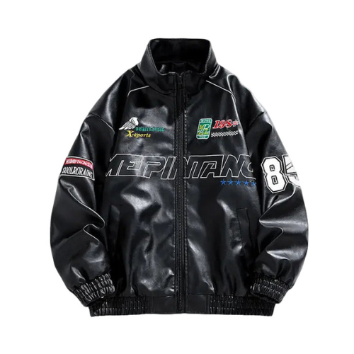 Leather Racer Bomber