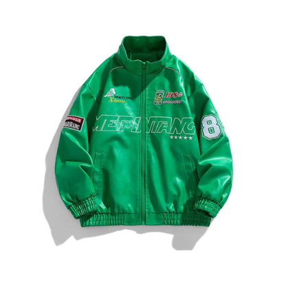 Leather Racer Bomber