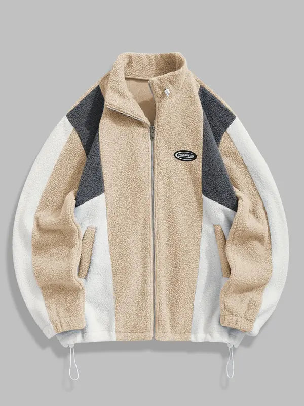 ColorBlock Zip Up Jacket